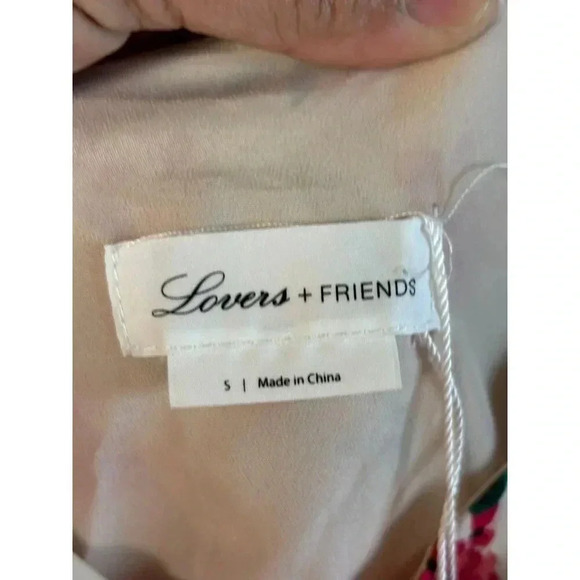 Lovers + Friends Button Front Spaghetti Strap Lani Mid Dress Floral Sz S - Picture 15 of 15